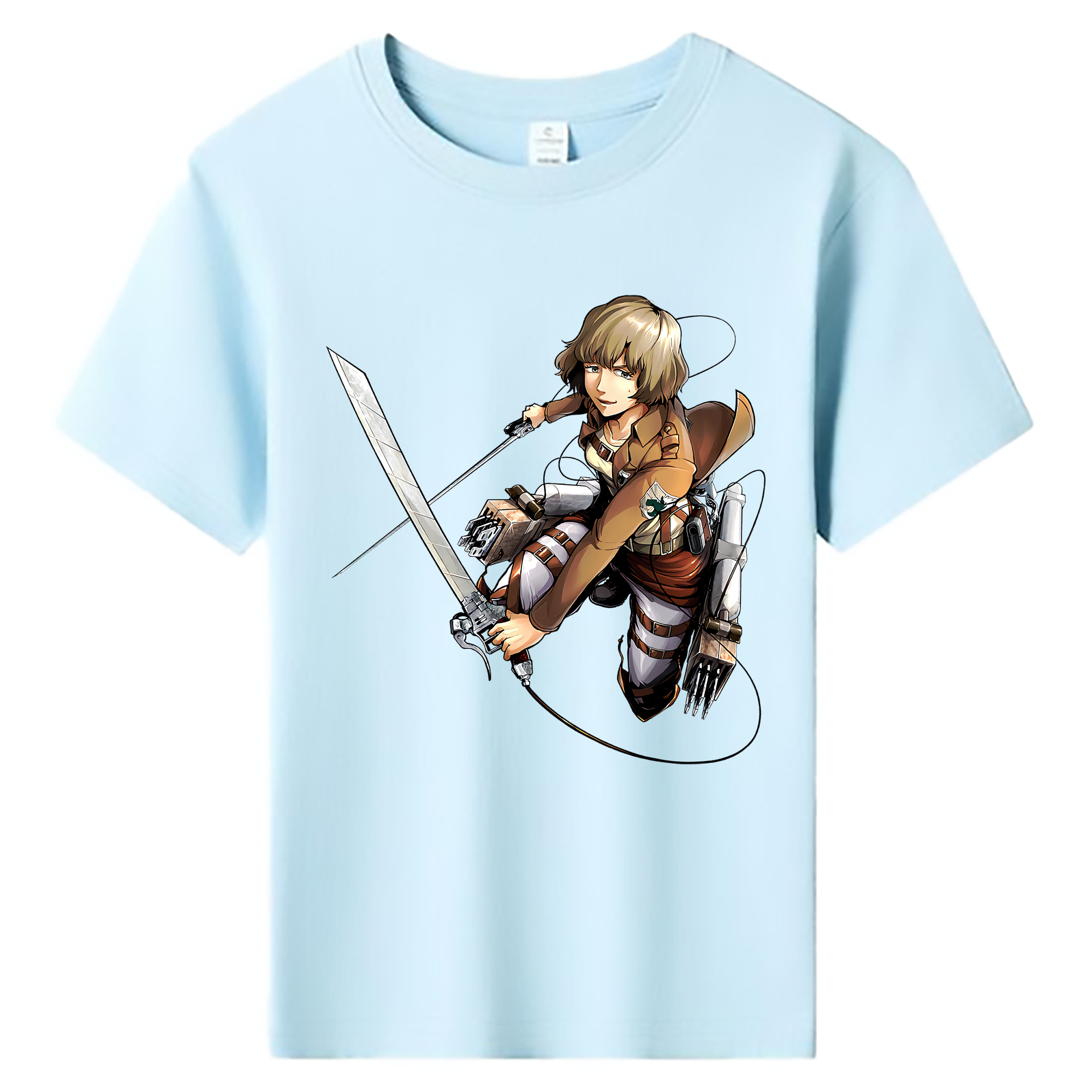 （画像用） 進撃の巨人 ヒツチ Attack on Titan Hitch 綿100％キッズTシャツ（フロントプリント）